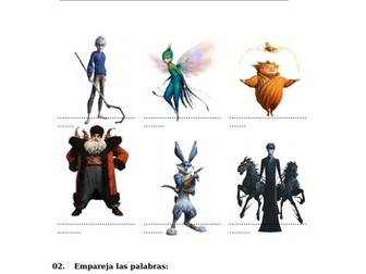 Spanish Christmas movie booklet  'El origen de los guardianes' (The rise of the guardians)