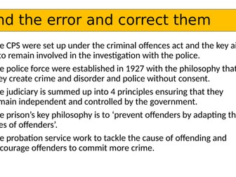 Unit 4 Criminology 9 mark 3.1 question PPT
