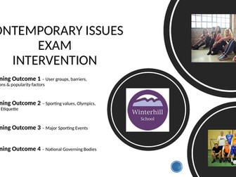 R051 Contemporary Issues in Sport Revision Presentation