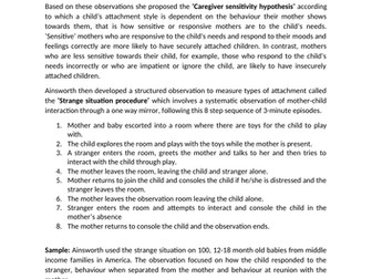 Edexcel IAL Psychology Unit 3 Developmental Psychology Notes (Theories and Study Evaluations)