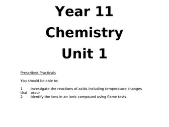 CCEA GCSE Double Award Science Unit C1