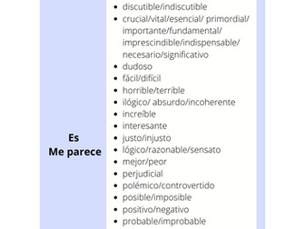 Frases impersonales con subjuntivo