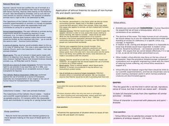 AQA A-level revision sheet - Ethics (Dialogues)