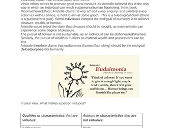Virtue Ethics revision guide