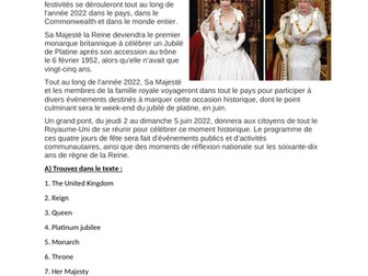 Le Jubilé Platine/ Platinum Jubilee - Si Clauses - KS3 and KS4 options