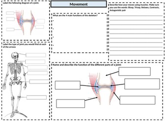 KS3 Movement Revision Mat