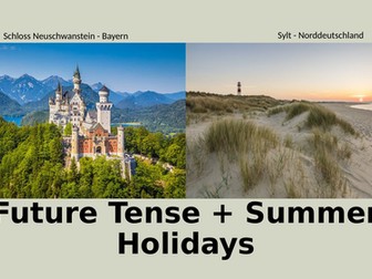 Lesson on Future Tense + Summer Holidays
