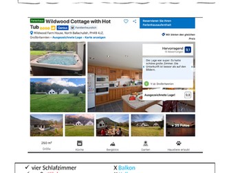 Writing Task Holidays / mein Haus