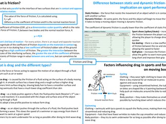 IB HL SEHS - Topic 10 Friction & Drag