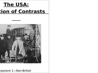 Eduqas History - USA: A Nation of Contrasts: Structure Booklet