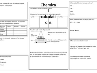 Quantitative chemistry revision foundation