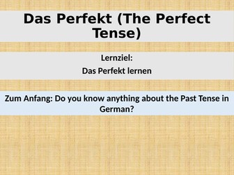 German Past Tense Introduction