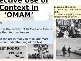 Of Mice and Men Context Revision