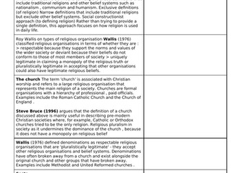 CIE Religion Revision Guide for Sociology Paper 4