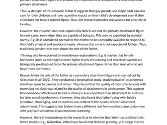 Discuss the Role of the Father in Attachment Model Essay Answer 16 Mark AQA Psychology New Spec