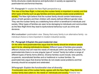 Essay plan: family and households evaluate the view that diversity leads to social problems