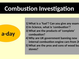 Combustion Investigation