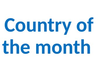 Country of the month display