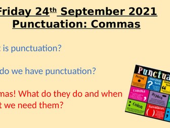 Comma Practise Mini Lesson