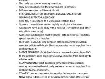 Biology paper 1 notes edexcel GCSE