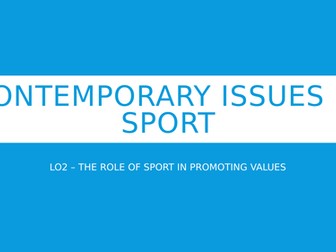 Cambridge Nationals - Sports Studies PowerPoints