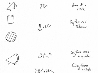Calculating Space: Formula Match Worksheet