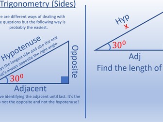 Basic Trigonometry - Sides (Animated PowerPoint).