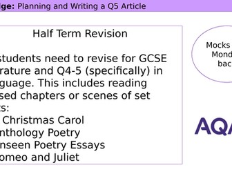 AQA Article Writing