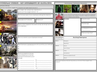 Dystopian Conventions - Planning Sheet - A3
