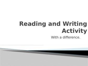Descriptive Creative Writing Classroom Student White board activity