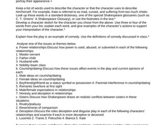 The Taming of the Shrew - Write like Shakespeare