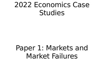 Economics Case Studies - AQA A-Level