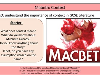 Macbeth SOW