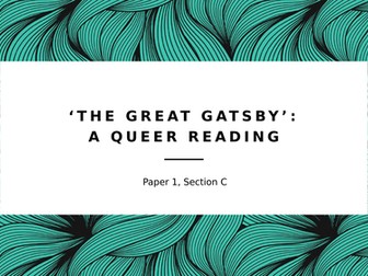 'The Great Gatsby' A-Level Bundle