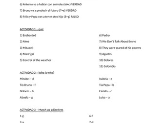 Encanto film project booklet