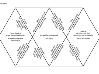 Cell Division Tarsia Puzzle