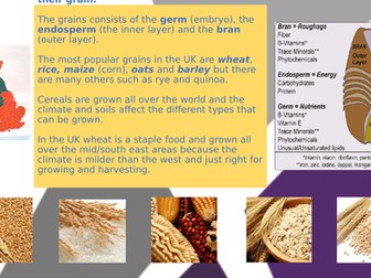 Year 9 to 10 food and nutrition presentations