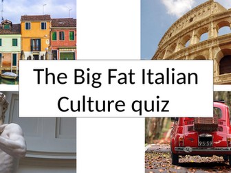 The Big Fat Italian Culture quiz