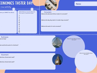 Economics taster day