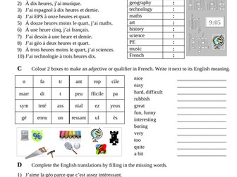 Studio 1, À toi, Mon collège