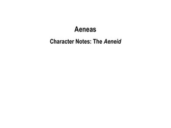 Aeneas: Character Overview