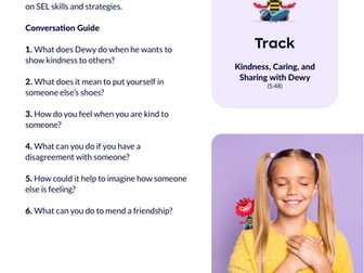 SEL - Kindness, Caring and Sharing with Dewy - Activity