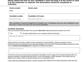 EPQ Example Artefact Log