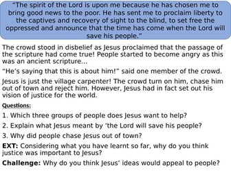 Y8 Parables: Zacchaeus