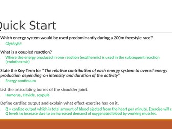 OCR A LEVEL PE - Diet and Nutrition