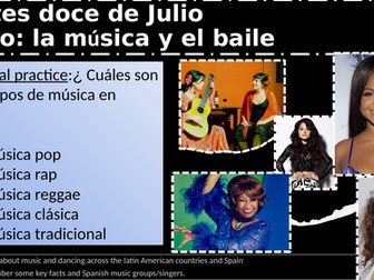 Musica y baile en los paises hispano hablantes