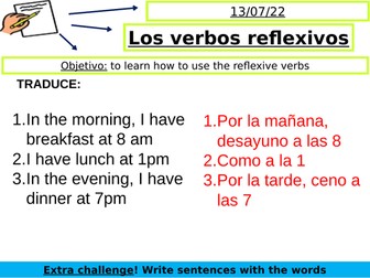 Reflexive verbs lesson