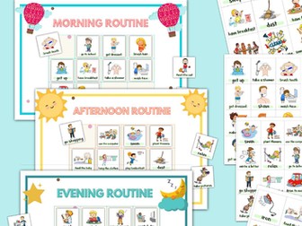 Daily Routine Printable Chart & Cards