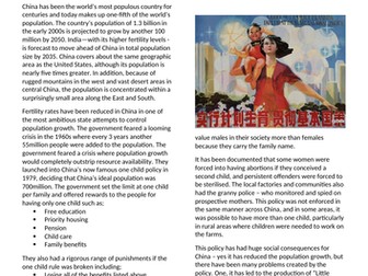 China one-child policy case study