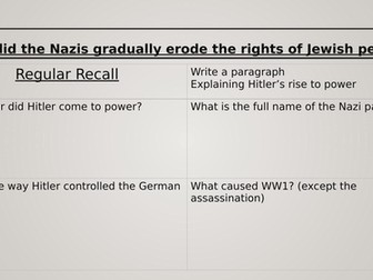 How did the Nazis erode Jews rights